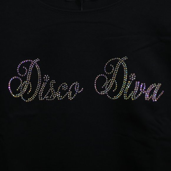 NWT Cropped Rhinestone Top from Dolls Kill. - Picture 3 of 6